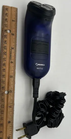 4417-lc Norelco 4417 Lc Mens Shaver Razor Trimmer Corded Used Works Great Blue