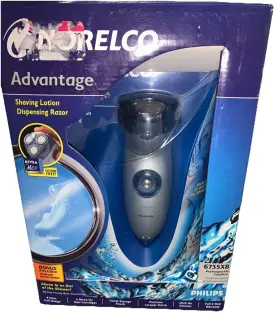 6735xb Norelco Advantage Rechargeable Cordless Shaver Razor Bonus Shower Mirror