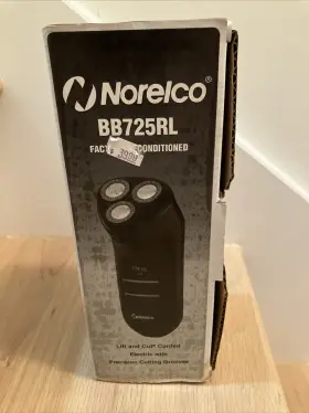 Bb725rl Norelco 1996 Vintage Electric Shaver With Box And Paperwork