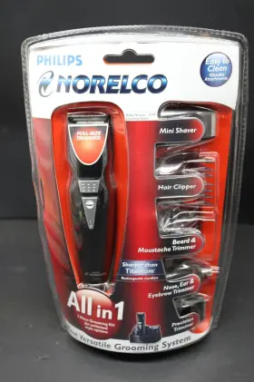 G370 Norelco G370/60 All In 1 Grooming Shaver Trimmer Read See Pics Tested Working