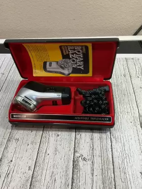 Hp-1131 Norelco Vintage Adjustable Tripleheader Model With Case Tested Works