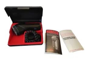 Hp-1605 Norelco Vtg Rotatract 3 Rotary Electric Shaver Razor W Case Hp1605 Works Clean