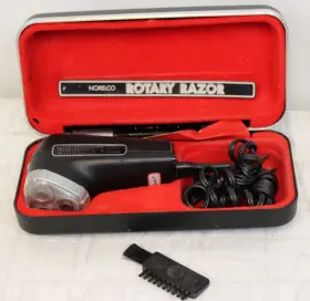 Hp1121 Norelco Vtg 1970s Rotary Electric Razor Philips Corp Case Brush Working