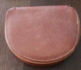 Sc7743 Norelco Razor Leather Case Only No Vintage 1950s
