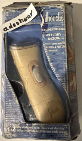 Ws500 Norelco Silhouette Wet Dry Razor Opti-shave System Cordless And Pop-up Trimm