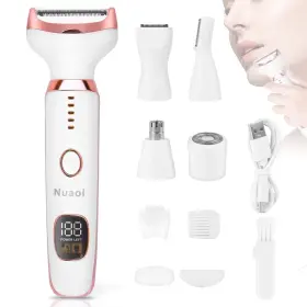 Ms-6366 Nuaoi Electric Shaver Razors For Women - 5 In 1 Bikini Trimmer Body Hair