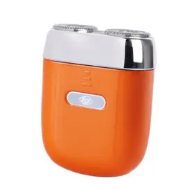 Nugxica 740641942764 Mini Electric Shaver - Usb C Fast Charge Portable Small Shavers For Men Orange