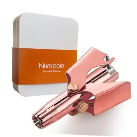 Zk-777 Numcoin Nose Hair Trimmer For Men - Elegant Rose Gold Manual