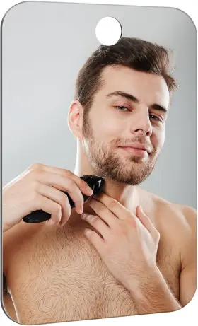 Nyosye 727598410867 Shower Mirror Fogless For Shaving Anti-fog 11.8 Inch L X 7.9 W Darkgrey