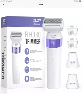 Yh3301 Olov Bikini Trimmer Electric Shaver For Women Ipx7 Waterproof Wet And Dry Purple