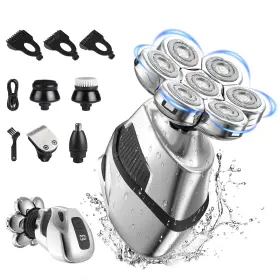 Onestop-stores 744110775549 7d Head Shaver 5 In 1 Bald Shavers Led Display Waterproof Wet/dry Mens G