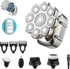 M99-9d Opdooke 9d Head Shaver 5 In 1 Electric Rotary - Waterproof Usb Charging