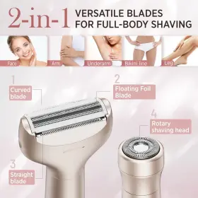 Orchrose 860011554431 Women Electric Razor Rechargeable For Body Painless Hair Removal - #2 Orchrose 860011554431 Women Electric Razor Rechargeable For Body Painless Hair Removal - #2