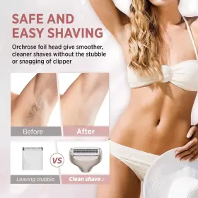Orchrose 860011554431 Women Electric Razor Rechargeable For Body Painless Hair Removal - #3 Orchrose 860011554431 Women Electric Razor Rechargeable For Body Painless Hair Removal - #3
