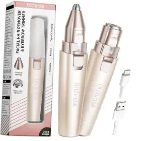 Or-tr05 Orchrose With Light Eyebrow Trimmer For Women Portable Rechargeable 2 In 1 Or-tr05 Orchrose With Light Eyebrow Trimmer For Women Portable Rechargeable 2 In 1