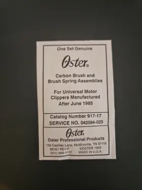 917-17 Oster 034264013155 #917-17 Carbon Brushes For 76 And T111