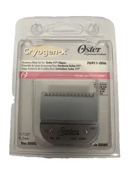76911-006 Oster 034264404205 Cryogen-x Blade For Turbo 111 Size 00000 New 76911-006 Oster 034264404205 Cryogen-x Blade For Turbo 111 Size 00000 New