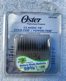 076918-206 Oster Professional Replacement Clipper Blade Size 3-3/4 New