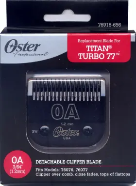 76918-656 Oster 152177 Titan Turbo 77 Replacement Clipper Blade 0a - 76918-656 Oster 152177 Titan Turbo 77 Replacement Clipper Blade 0a -
