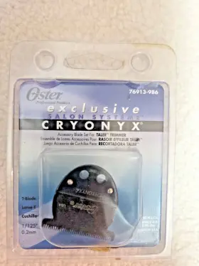 76913-986 Oster Taler T-blade Trimmer Black Replacement Blade 1/125 Inch 0.2mm Cryonyx New