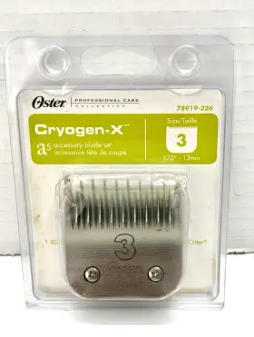 78919-226 Oster A-5 Cryogen-x Size 3 Clipper Replacement Blade 1/2 Inch -13mm 78919-226 Oster A-5 Cryogen-x Size 3 Clipper Replacement Blade 1/2 Inch -13mm