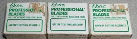 913-56 Oster Vintage Finisher Trimmer Narrow Blade Professional Blades Lot Of 3
