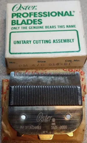 914-61 Oster Professional Blades Unitary Cutting Assembly Pm Size 4/0 Pre-owned