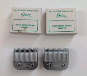 Oster 91808 No 70 Size 1 Clipper Blade Lot Of 2 Cat Usa Oem With Boxes Vintage