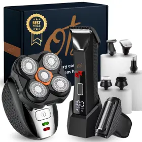 Shaver001 Oty Head Shavers And Body Trimmer For Men Best Pack Ball Shaver Mens Grooming Kit