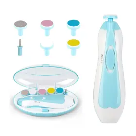 File-022-blue Ourepoca Baby Nail File Clippers Electric Trimmer Kit Fingernails