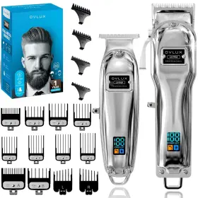 Lx-9909 Ovlux Full Metal Cordless Hair Clippers And Trimmer Professional Set For Men - Rech
