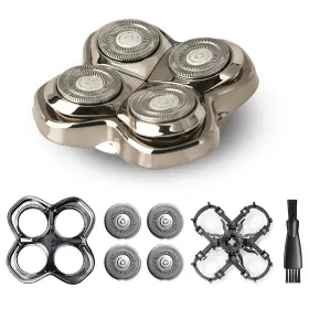 Oxsito 313040998993 Pro 4 Shaver Replacement Heads For Skul Pitbulls Gold Silver Platinum