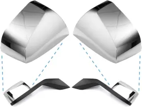Sp721904e-r P Sepey Sp721904e-r/l-1 Hood Mirror Cover For Volvo Vnl Right/passenger And Left/driver Side Chrome