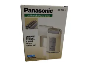 Es-805s Panasonic 092281120782 Wet Dry Washable Double Head Travel Shaver Rare-new Open Box
