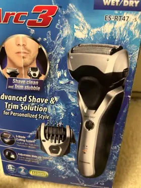 Es-rt47 Panasonic Arc 3 Mens Advanced Shave And Trim Solution Hair Es-rt47- S With Box #2 Es-rt47 Panasonic Arc 3 Mens Advanced Shave And Trim Solution Hair Es-rt47- S With Box #2