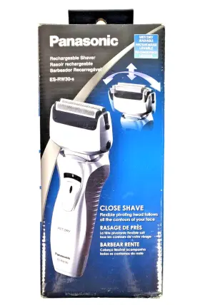 Es-rw30-s Panasonic Electric Shaver Razor Mens Dual Foil Head Rechargeable Vguc