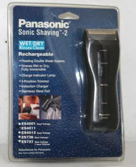 Es4011 Panasonic Sonic Shaving 2 Wet Dry Rechargeable