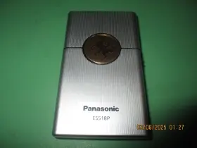 Es518p Panasonic Mens Portable Card Shaver Aaax2 Silver 95g Made In Japan