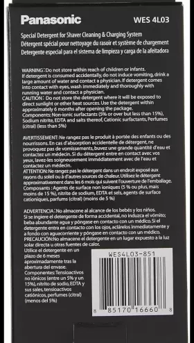 Pa-wes4l03 Panasonic Detergent For Select Shaver Cleaning And Charging Systems #3 Pa-wes4l03 Panasonic Detergent For Select Shaver Cleaning And Charging Systems #3