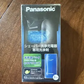 X004fg53fx Panasonic Shaver Cleaning Solution Cartridge Blue 2 Packages Of 3 Mpn