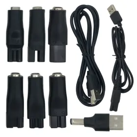 Pdeey-9pcs-adapter Pdeey Charger Cord For Most Electric Hair Clipper Trimmer Shaver Razor Flawless Le