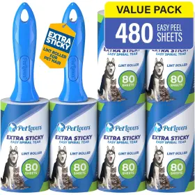 4n-znts-k8wj Petlovers Lint Rollers For Pet Hair Extra Sticky 6 Pack - Remo... Fast Ship