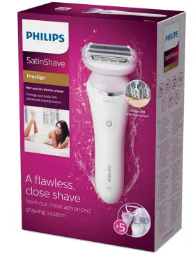 Philips 075020054807 Satinshave Prestige Womens Electric Shaver Cordless Wet And Dry