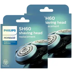 Philips 614198362965 2x Norelco Replacement Head For Series 6000 Shavers Black