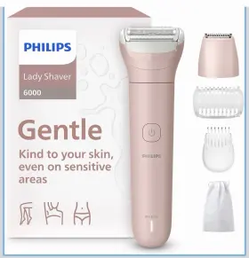 Brl127 Philips Brl127/00 Lady Shaver Series 6000 - Cordless Wet And Dry 3-blade Shaving System