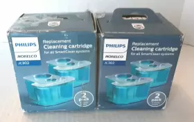 Jc302 Philips Jc302/52 Norelco Cleaning Cartridges For Smartclean System Lot Of 2 2pks