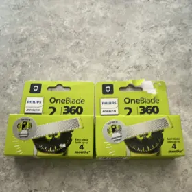 Philips Norelco 0624.1 2x Oneblade 360 Replacement Blades Silver