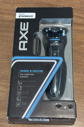 Philips Norelco 075020032362 Axe Shave And Groom Showerproof Wet Dry Electric Shaver