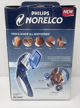 Philips Norelco 075020185983 New Bg2020 Mens Black Cordless Bodygroom Shaver Wet And Dry Rare #3