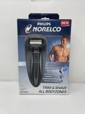 Philips Norelco 075020185983 New Bg2020 Mens Black Cordless Bodygroom Shaver Wet And Dry Rare